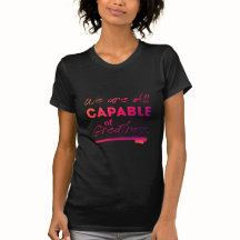 Motivierend T - Shirt in Schwarz-Orange
