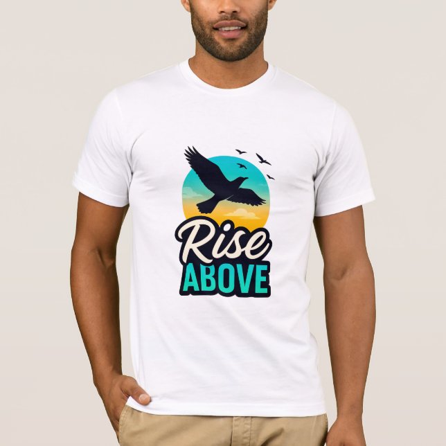 Motivierend T - Shirt über Positivstellung (Vorderseite)