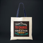 Motivierend Tasche - Verändern Sie Ihr Leben mit P<br><div class="desc">Tragen Sie mit diesem inspirierend Totbeutel ein tägliches Motivationsspiel mit einem kräftigen Zitat. Diese Tasche aus hochwertigen Materialien ist perfekt für den täglichen Gebrauch, Einkäufe oder als Geschenk für Freunde und Familie, die einen Schub benötigen. Das Zitat "Dein Wunsch nach Veränderung muss größer sein als dein Wunsch, das Gleiche Bleibe"...</div>