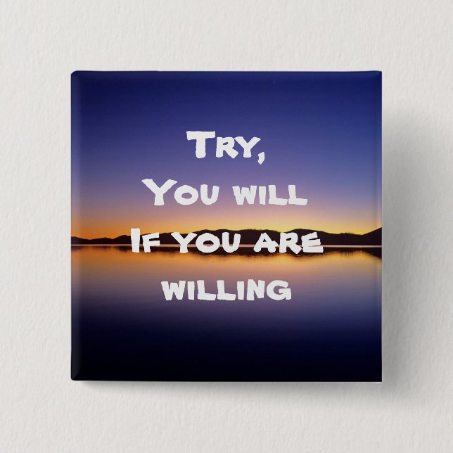 Motivierend Tasten Button (Vorderseite)
