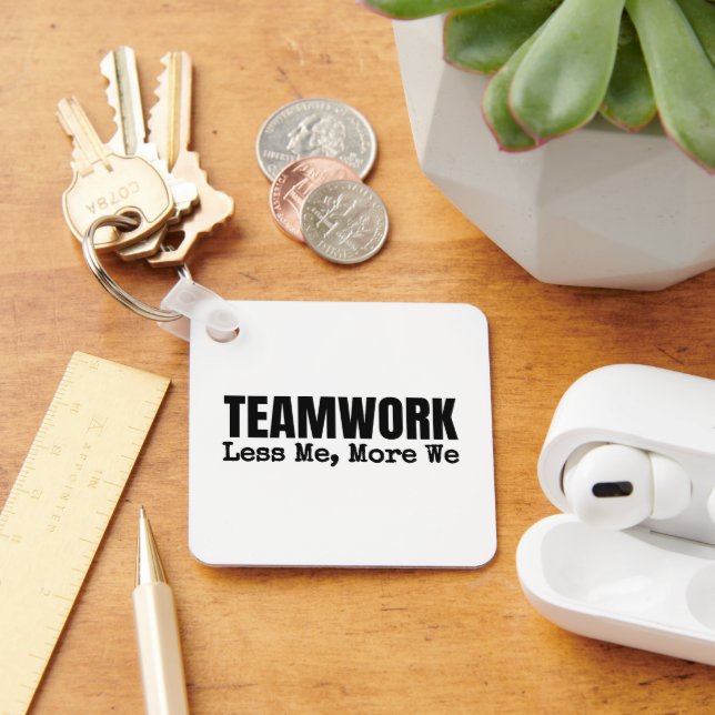 Motivierend Teamwork für kundenspezifische Logos Schlüsselanhänger (Schreibtisch)