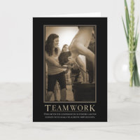 Motivierend Teamwork-Karte