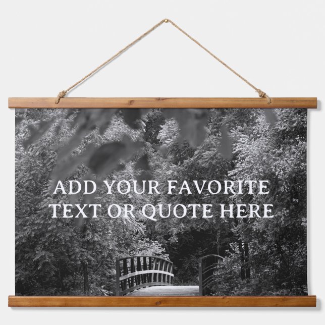 Motivierend Textangebot anpassen Wandteppich Mit Holzrahmen (Vorne)