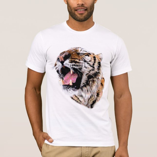 Motivierend Tigerfeld T-Shirt (Vorderseite)