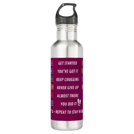 Motivierend Time Marker Wasserflasche | Hydrierung Edelstahlflasche