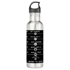 Motivierend Time Marker Wasserflasche | Hydrierung Edelstahlflasche