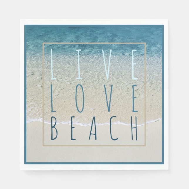 Motivierend Türkisblau Surf Waves Foto Serviette (Vorderseite)