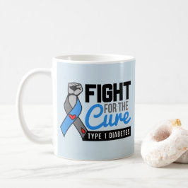 Motivierend Typ- 1diabetes-Zitat - Kampf für Kaffeetasse