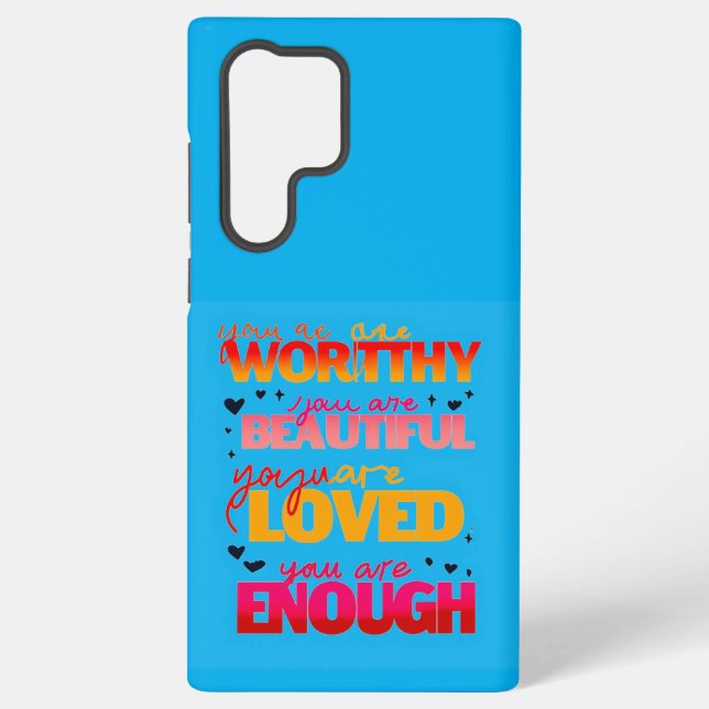 Motivierend Typografie Samsung Galaxy Hülle (Rückseite)