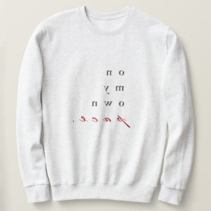 motivierend umgekehrte Typografie Sweatshirt