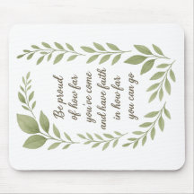 Motivierend und inspirierende Auswahlmousepad