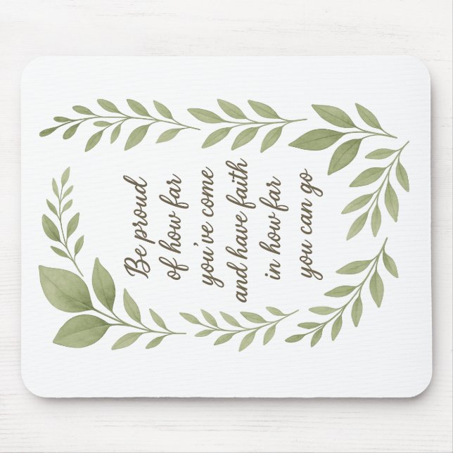 Motivierend und inspirierende Auswahlmousepad Mousepad (Vorne)