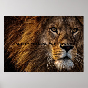 Motivierend und inspirierende Kunst der LöwenImit Poster