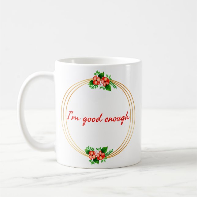 motivierend und inspirierende Lebensquoten Kaffeetasse (Links)