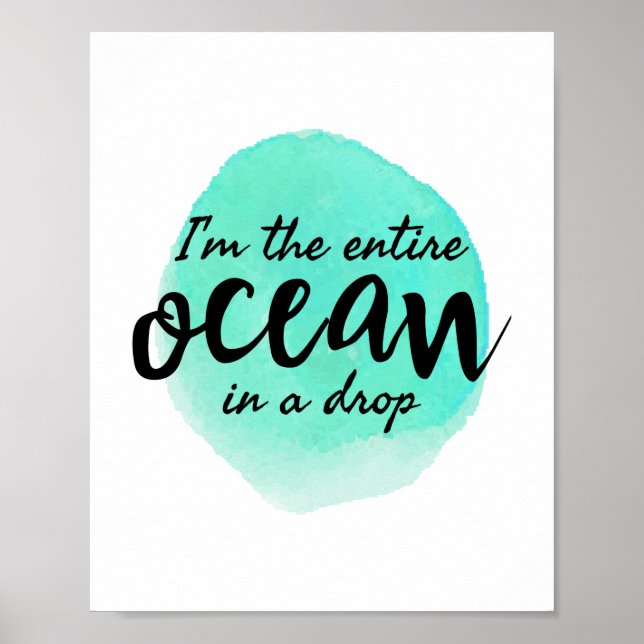 motivierend und inspirierende Zitate am Morgen Poster (Vorne)