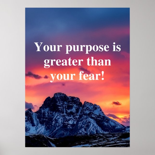 Motivierend und inspirierendes Poster (Vorne)