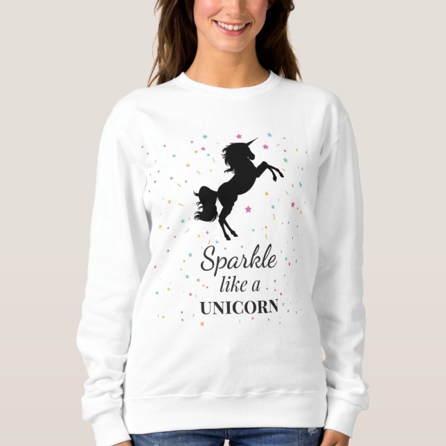 Motivierend Unicorn Sweatshirt (Vorderseite)