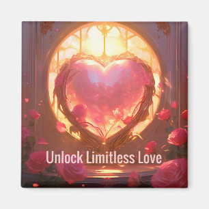 Motivierend Unlock Limitless Liebe Positive Magnet