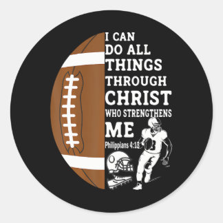 Motivierend Verse Christliche Geschenke Fußball Runder Aufkleber