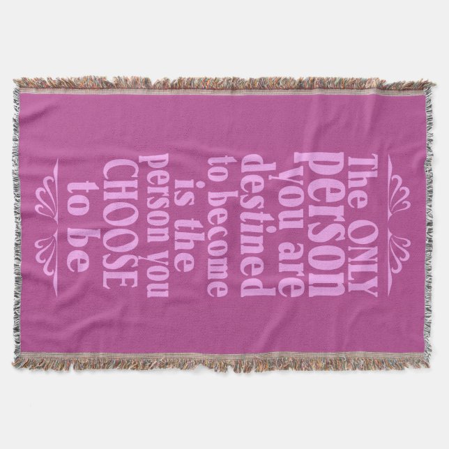 Motivierend WÄSCHE Decke (Vorderseite)