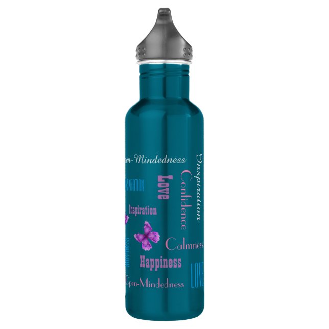Motivierend Wasser-Flasche Trinkflasche (Rechts)