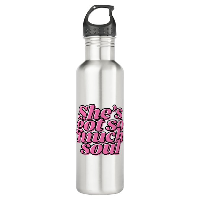 Motivierend Wasserflasche Edelstahlflasche (Vorderseite)