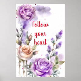 Motivierend Watercolor Wall Art Poster 8