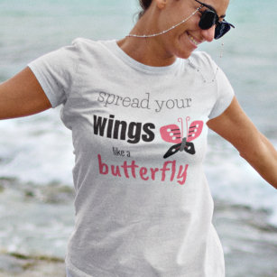 Motivierend wie ein Schmetterling Ihre Wunden vert T-Shirt