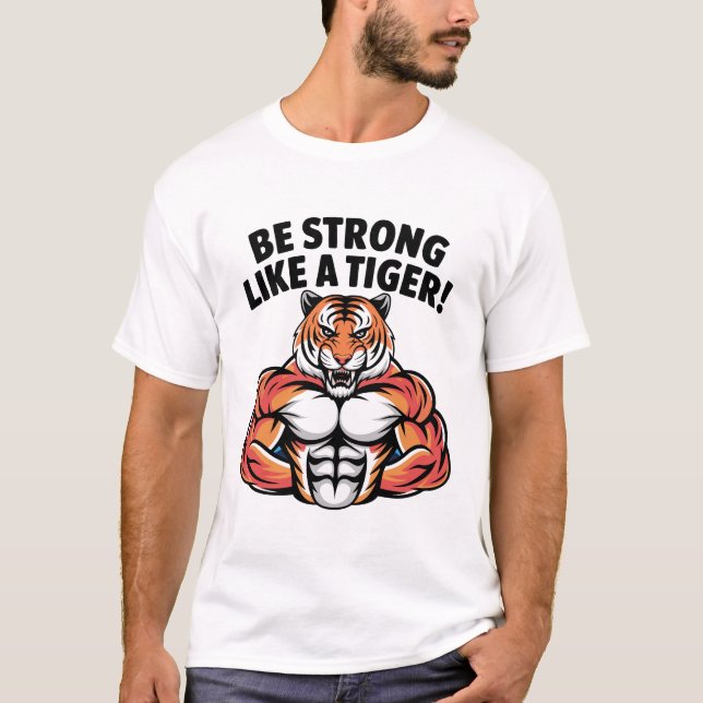 Motivierend Wildtierdesign T-Shirt (Vorderseite)