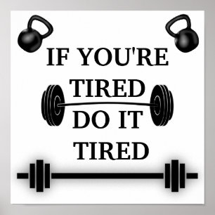 Motivierend Workout-Fitness-Gym-Angebot Poster