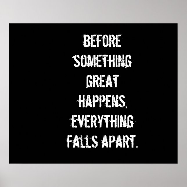 Motivierend Workout-Poster Poster (Vorne)