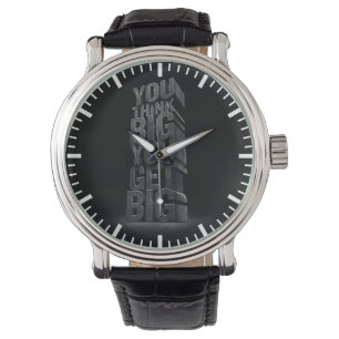 Motivierend Worte - Groß denken, groß werden Armbanduhr