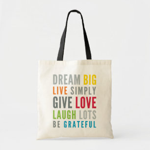 MOTIVIEREND WORTE ZUR LIEBE DURCH moderne Typograf Tragetasche