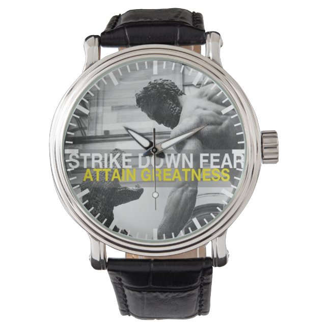 Motivierend Wörter Armbanduhr (Vorderseite)
