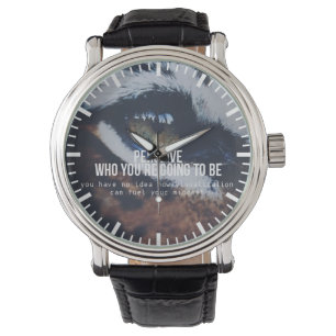 Motivierend Wörter - Wahrnehmen und Visualisieren Armbanduhr