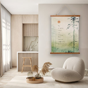 Motivierend Zen Quote Asian Art Wood Wandteppich Mit Holzrahmen