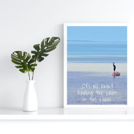Motivierend Zen-Zitat-Strand Poster
