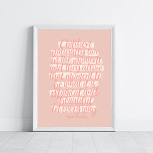 Motivierend Zitat aus der Schule Poster