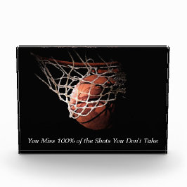 Motivierend Zitat Basketball Fotoblock