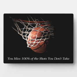 Motivierend Zitat Basketball Fotoplatte