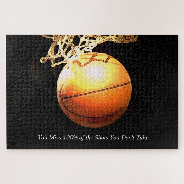 Motivierend Zitat Basketball Kreative Sportart (Horizontal)