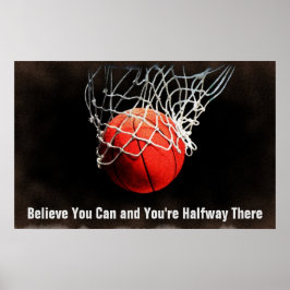 Motivierend Zitat Basketball Poster