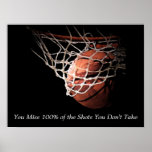 Motivierend Zitat Basketball-Poster Poster<br><div class="desc">Ich Liebe dieses Spiel. Beliebte Sportarten - Basketball Game Ball Image.</div>