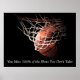 Motivierend Zitat Basketball-Poster Poster (Vorne)