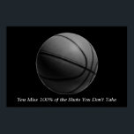 Motivierend Zitat Basketball Schwarz/Weiß Poster<br><div class="desc">Ich Liebe dieses Spiel. Beliebte Sportarten - Basketball Game Ball Image.</div>