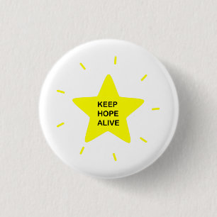 Motivierend Zitat Behalte Hoffnung lebendig Inspir Button
