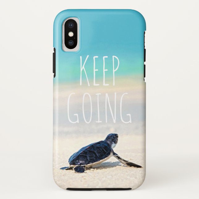 Motivierend Zitat Behalten Going Turtle Beach Case (Rückseite)
