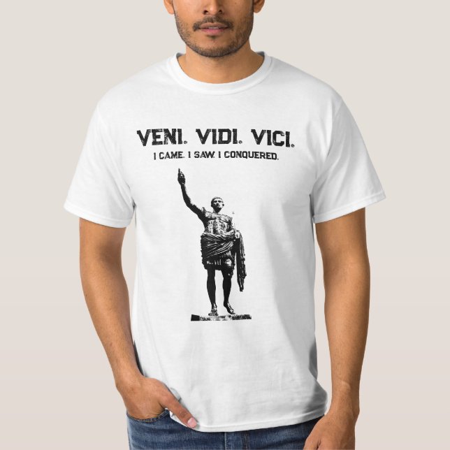 Motivierend Zitat Caesar Veni Vidi Vici Mens T-Shirt (Vorderseite)
