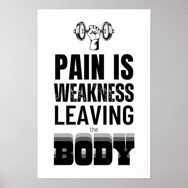Motivierend Zitat für Gymnastik Poster (Vorne)