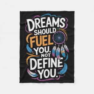 Motivierend Zitat für Inspiration Fleecedecke